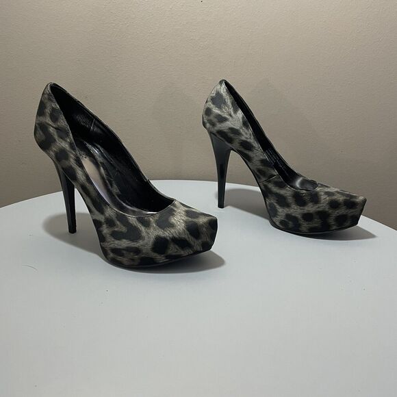Carlos Platonic Animal Print Platform Stiletto Heels Size 6 - Picture 2 of 12